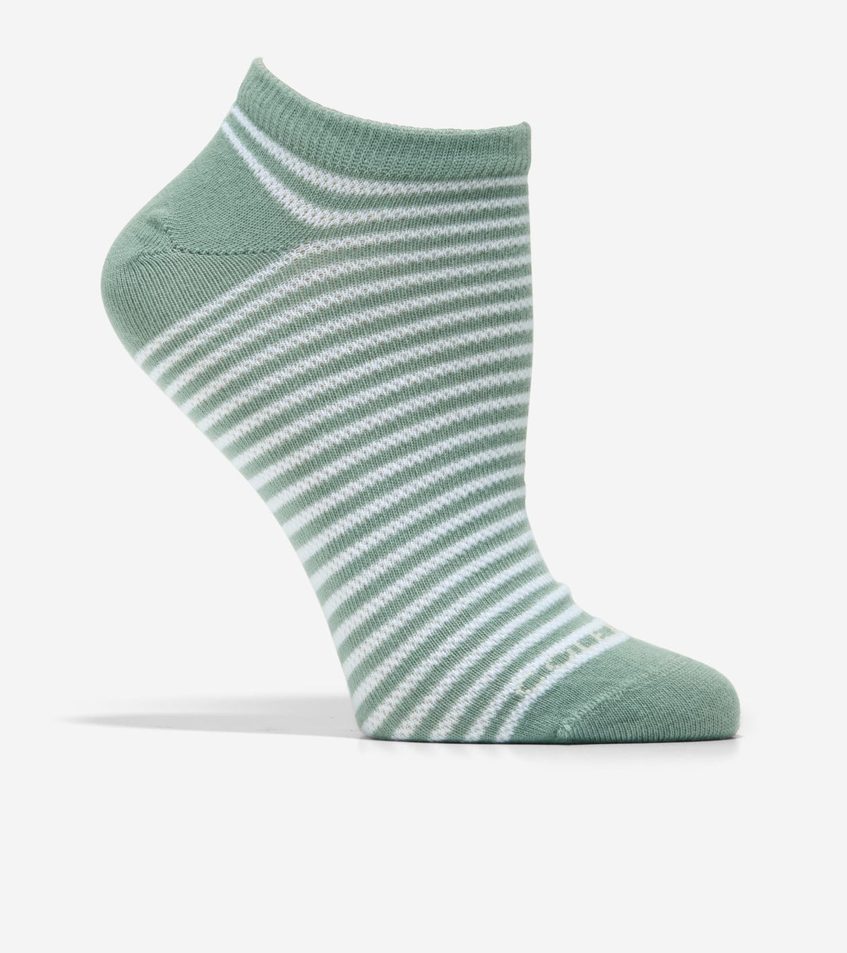 Women's 3-Pair Textured Stripe Super Soft Low Cut Socks in Green | Cole Haan