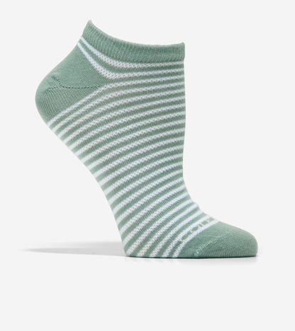 Women's 3-Pair Textured Stripe Super Soft Low Cut Socks in Green | Cole Haan