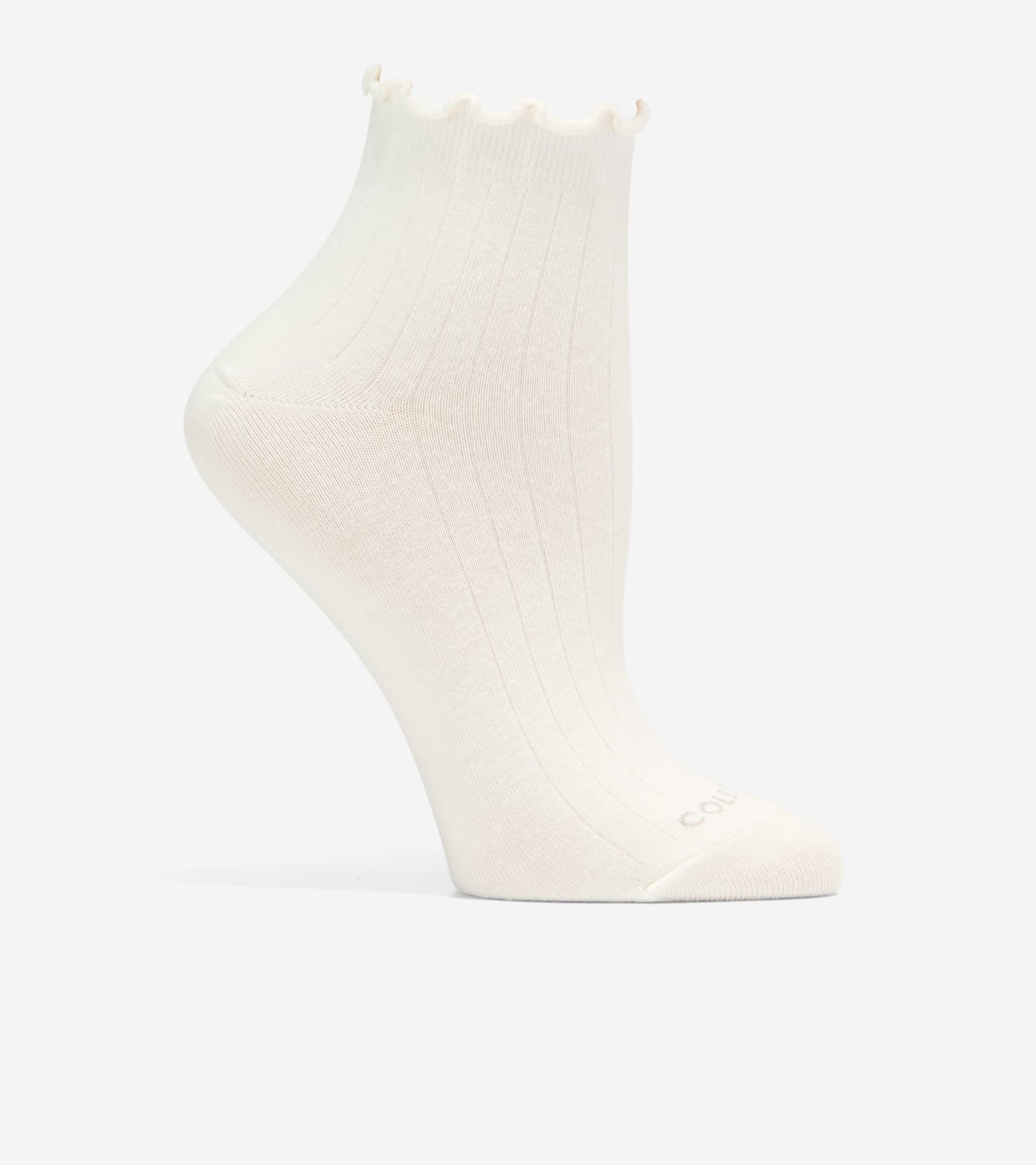 Women's 2-Pair Ruffle Quarter Socks in Green | Cole Haan