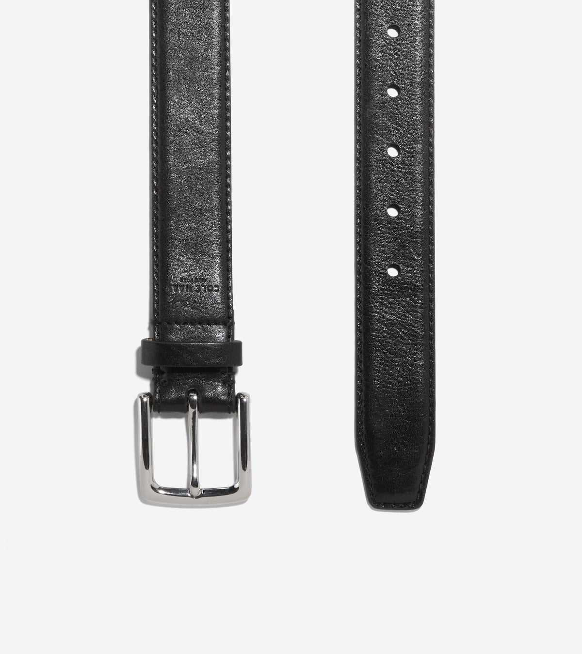 Men's 35MM Double Edge Stitch Detail Belt in Black | Cole Haan