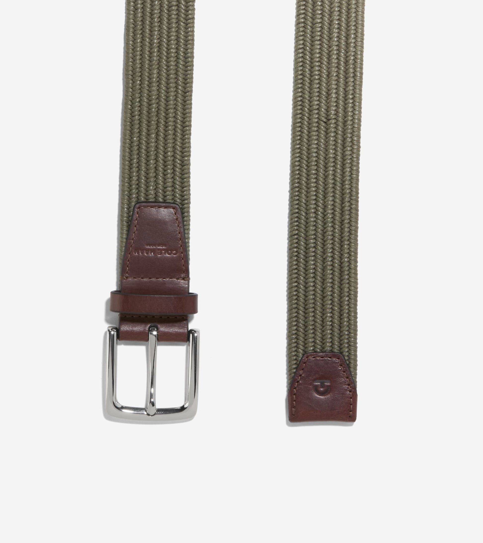 Men's 35MM Stretch Web Belt in Green | Cole Haan