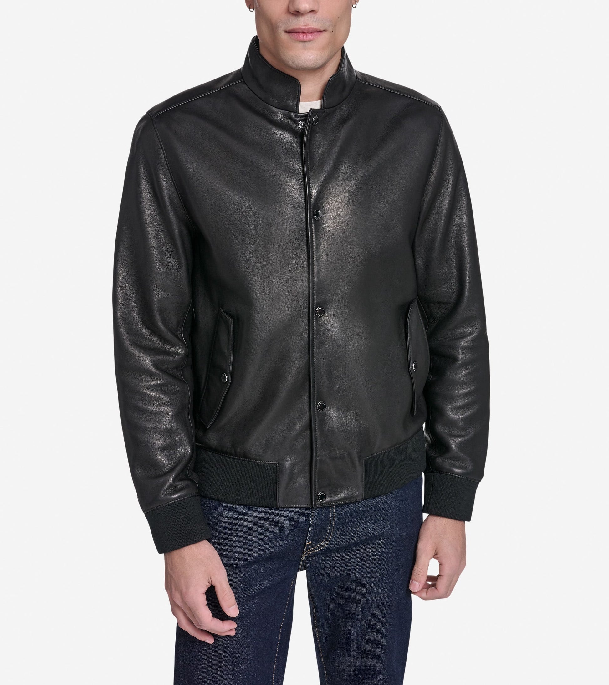 Men's Bomber Jacket in Black | Cole Haan