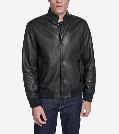 Men's Bomber Jacket in Black | Cole Haan