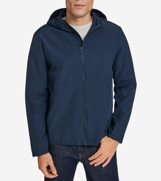Men's Packable Running Rain Jacket in Blue | Cole Haan