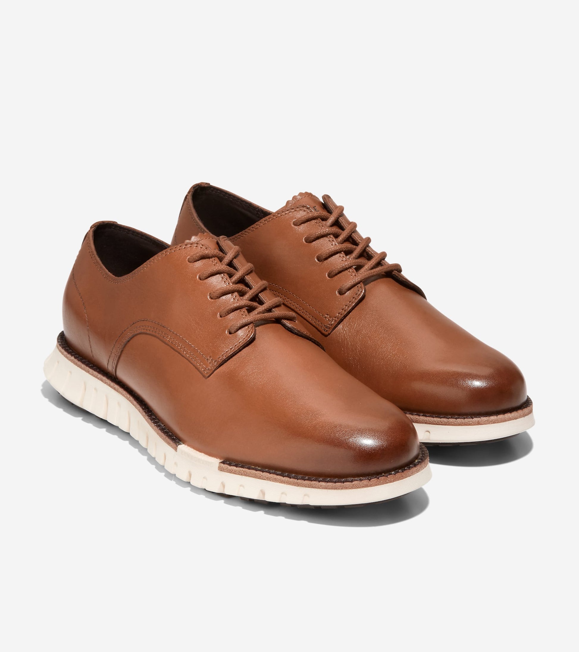 Men's ZERØGRAND Remastered Plain Toe Oxfords in Brown | Cole Haan