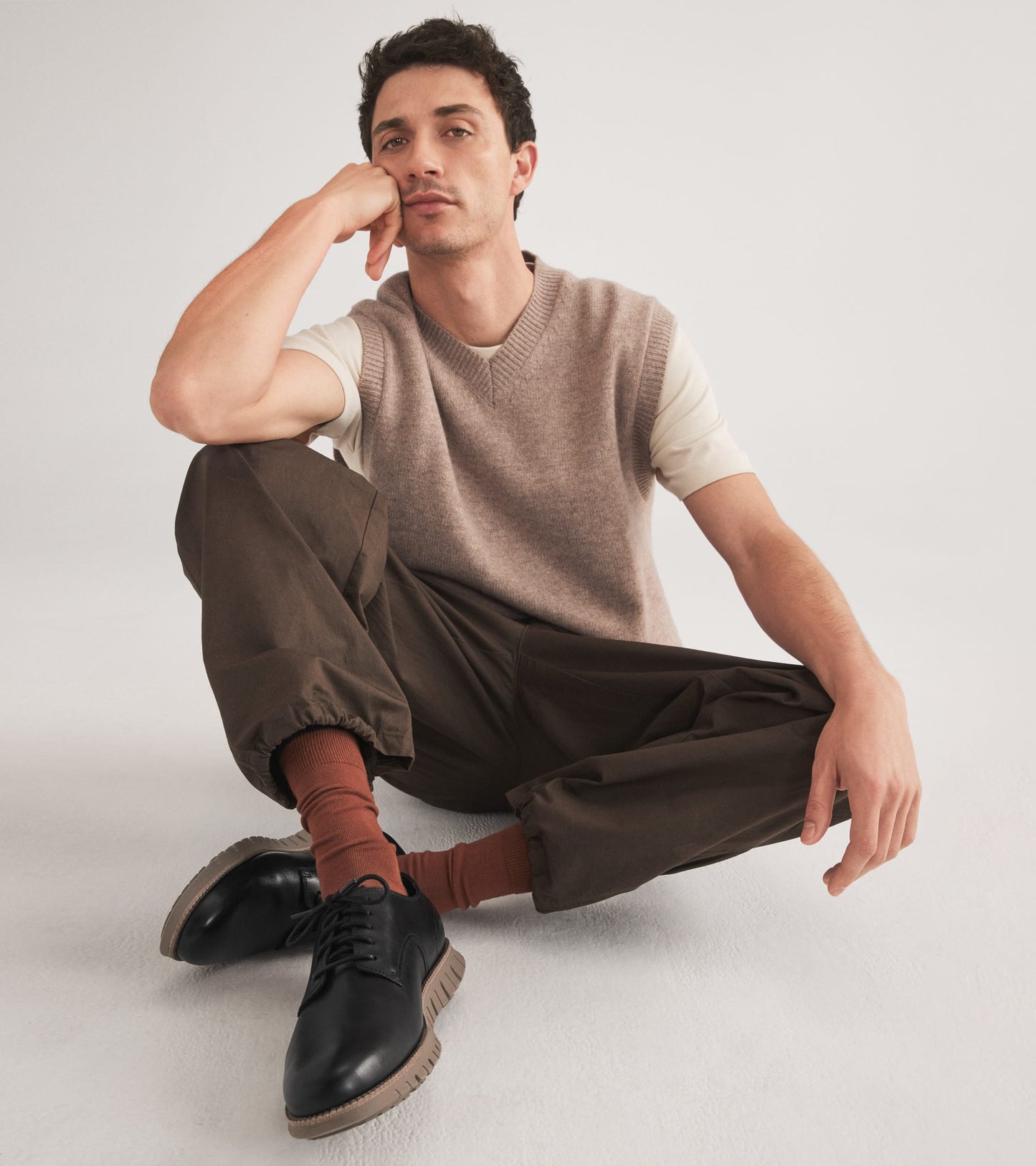 Men's ZERØGRAND Remastered Plain Toe Oxfords in Brown | Cole Haan