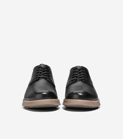 Men's ZERØGRAND Remastered Plain Toe Oxfords in Black | Cole Haan