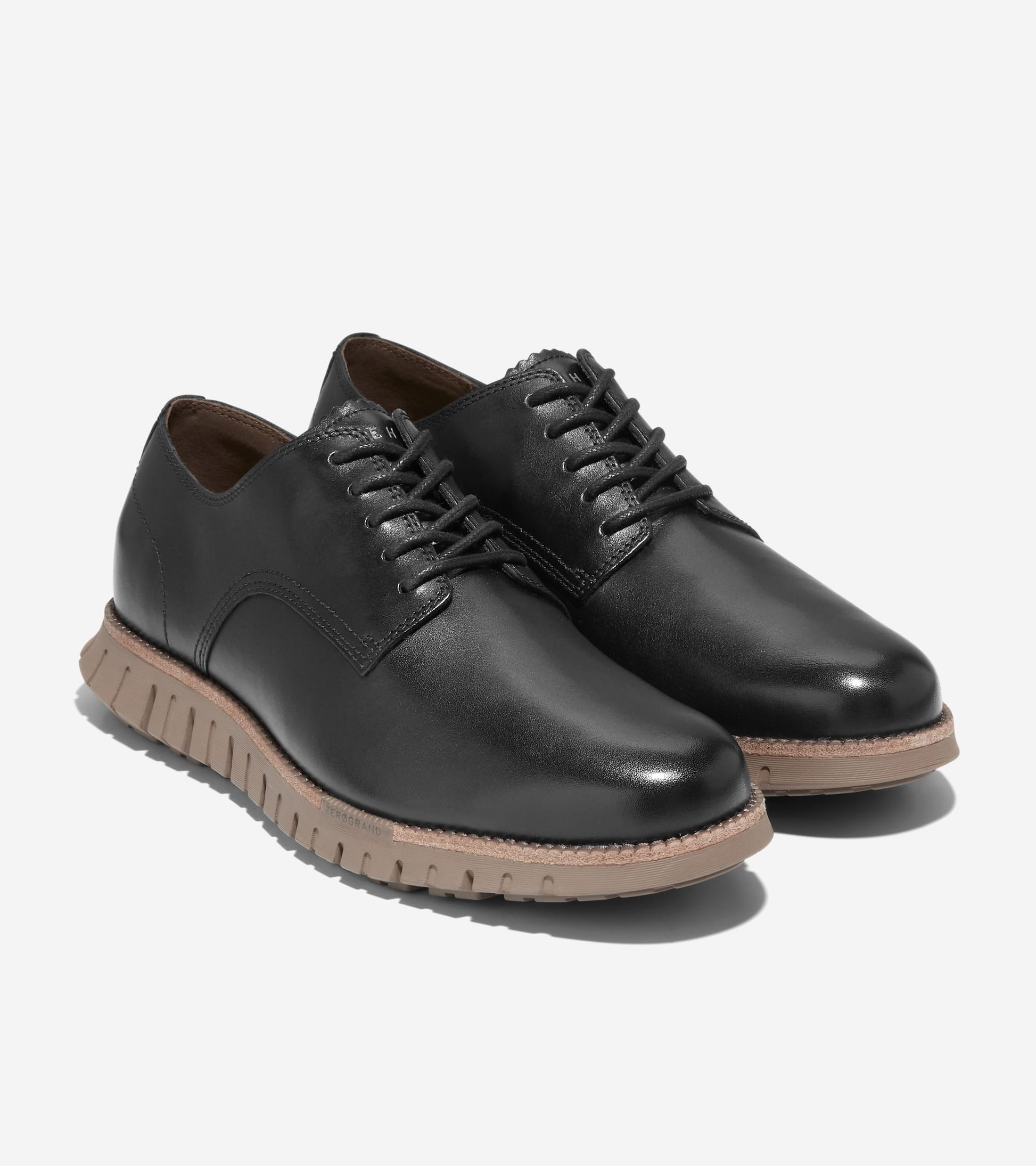 Men's ZERØGRAND Remastered Plain Toe Oxfords in Black | Cole Haan