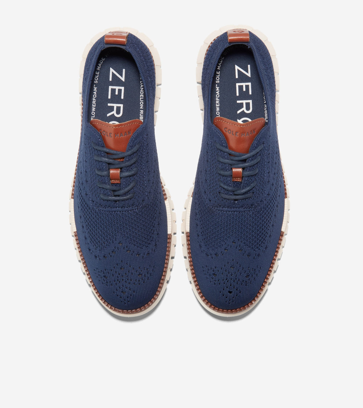 Men's ZERØGRAND Remastered Stitchlite™ Wingtip Oxfords in Blue | Cole Haan