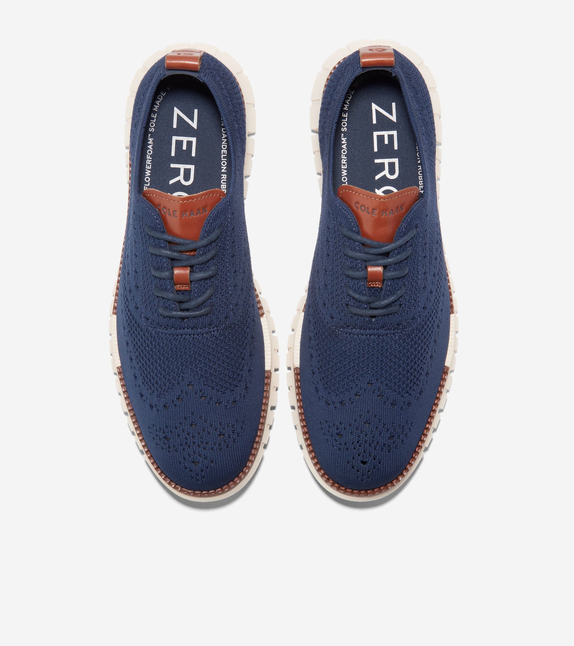 Men's ZERØGRAND Remastered Stitchlite™ Wingtip Oxfords in Blue | Cole Haan