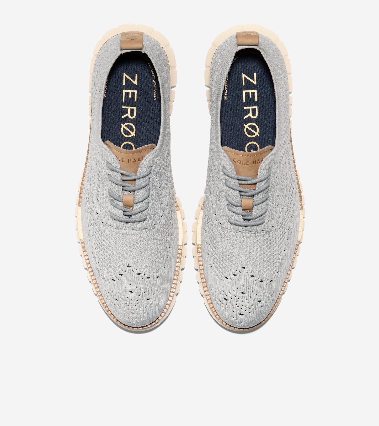 Men's ZERØGRAND Remastered Stitchlite™ Wingtip Oxfords in Grey | Cole Haan