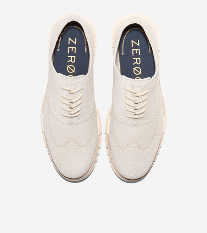 Men's ZERØGRAND Remastered Wingtip Oxfords in Beige | Cole Haan