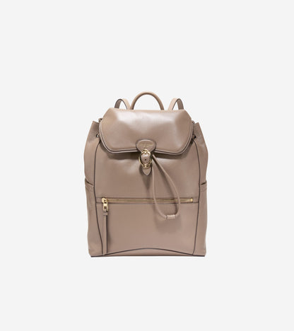 Women's Alexandria Flap Medium Backpack in Beige | Cole Haan