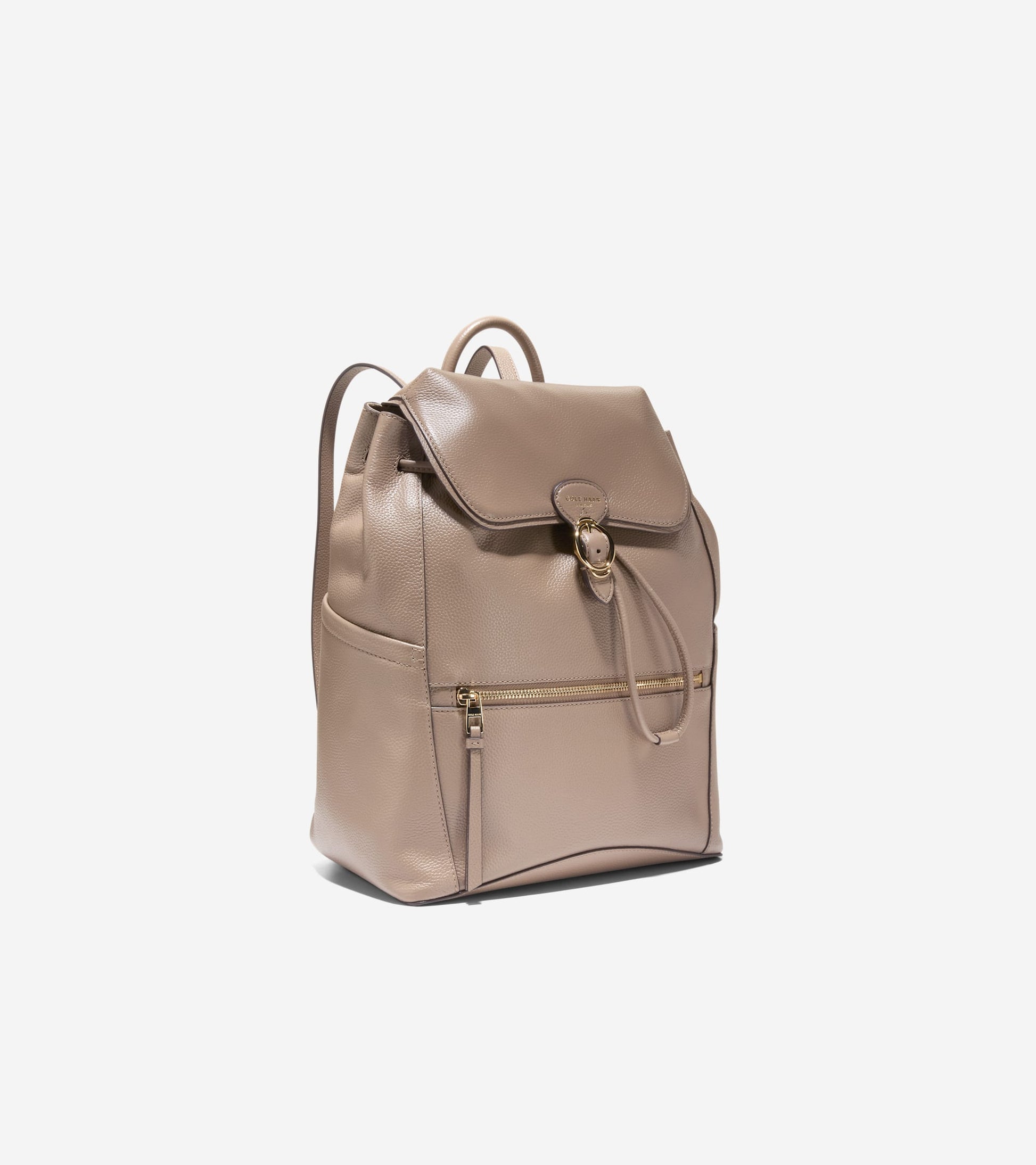 Women's Alexandria Flap Medium Backpack in Beige | Cole Haan