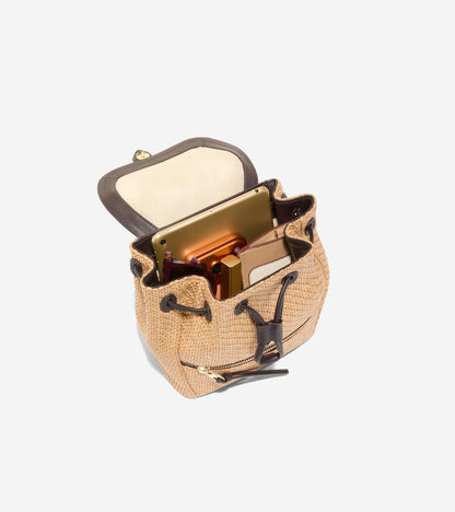 Women's Alexandria Flap Small Backpack in Beige | Cole Haan