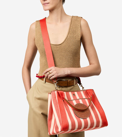 Women's Amagansett Canvas Tote Bag in Red | Cole Haan
