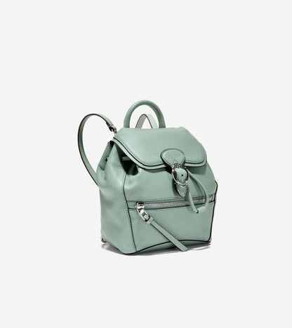Women's Alexandria Flap Small Backpack in Green | Cole Haan