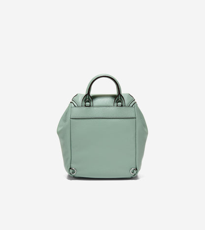 Women's Alexandria Flap Small Backpack in Green | Cole Haan