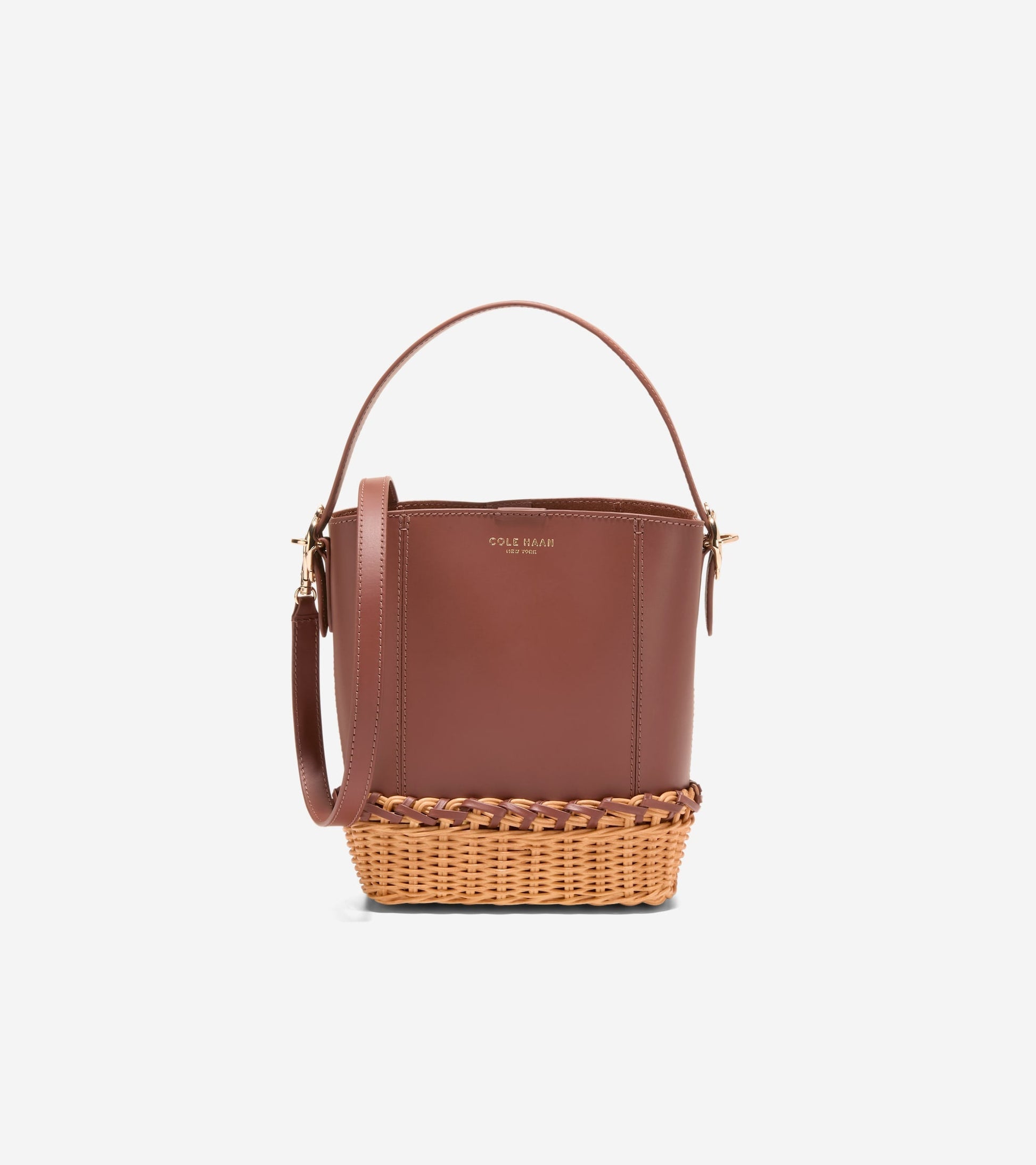Women's Alexandria Small Bucket Crossbody Bag in Brown | Cole Haan