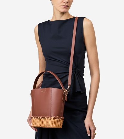Women's Alexandria Small Bucket Crossbody Bag in Brown | Cole Haan