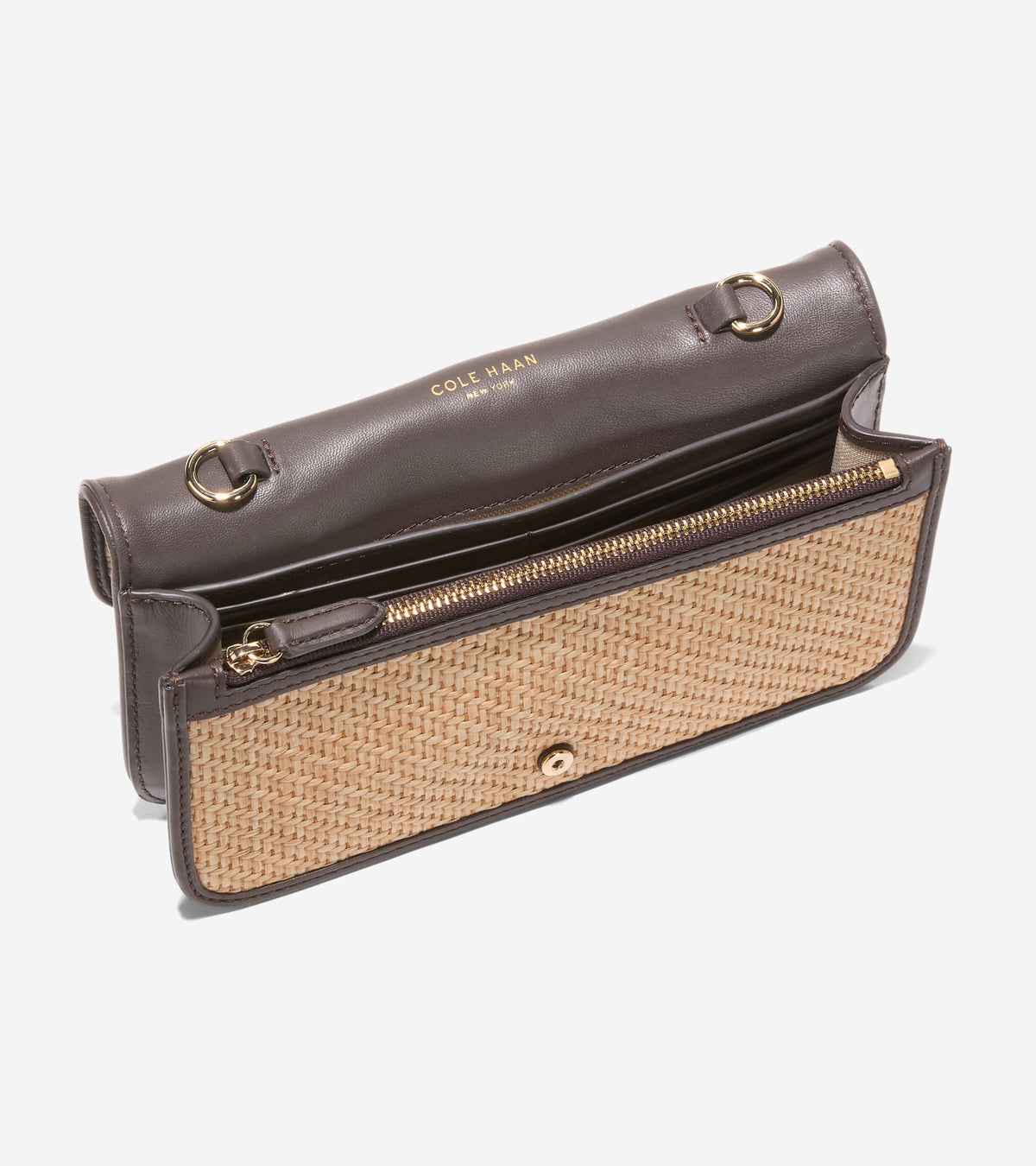 Women's Alexandria Wallet On A Chain in Beige | Cole Haan