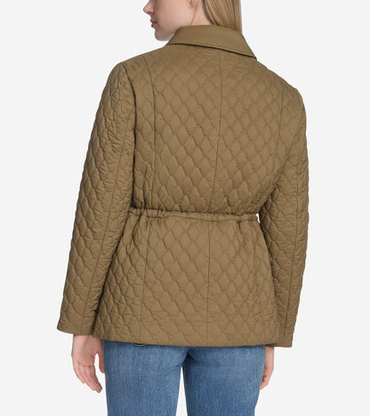 Women's Quilted Jacket in Green | Cole Haan