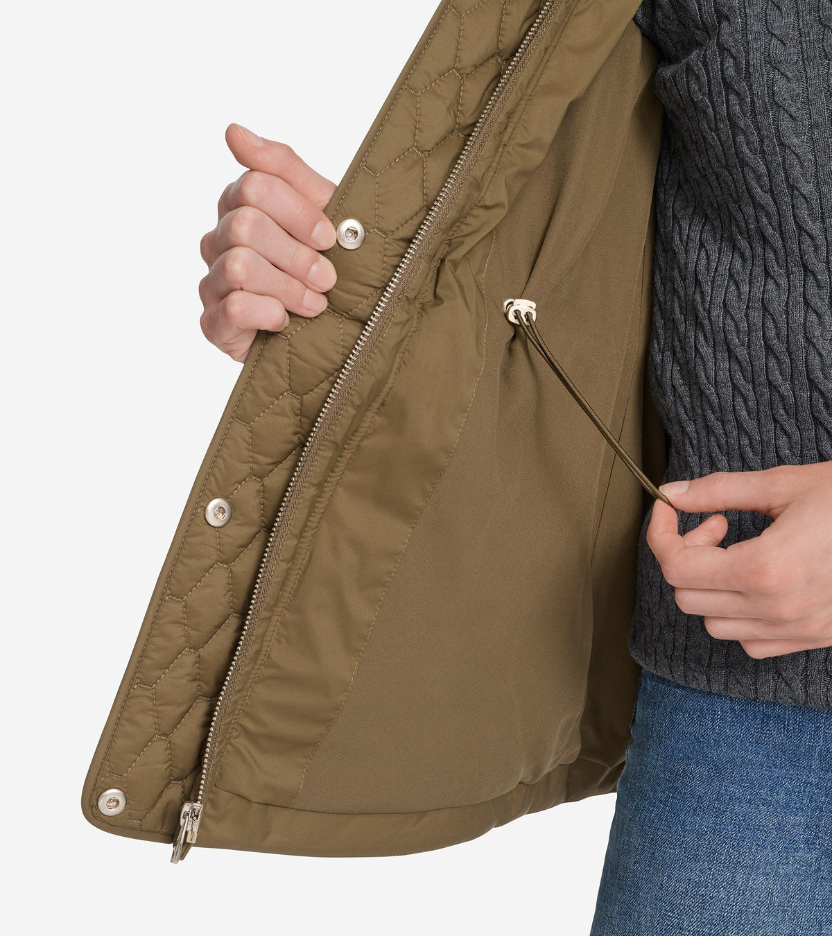 Women's Quilted Jacket in Green | Cole Haan