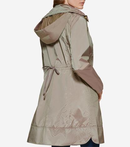 Women's Packable Travel Rain Jacket in Beige | Cole Haan