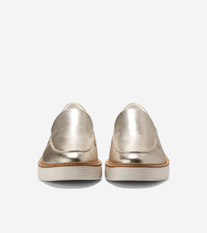 Women's ØriginalGrand Platform Venetian Loafers in Gold | Cole Haan