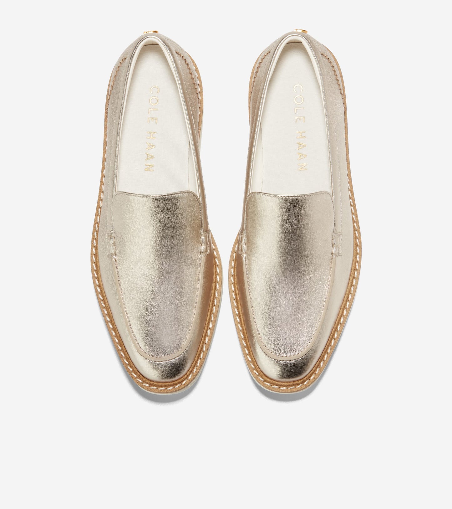 Women's ØriginalGrand Platform Venetian Loafers in Gold | Cole Haan