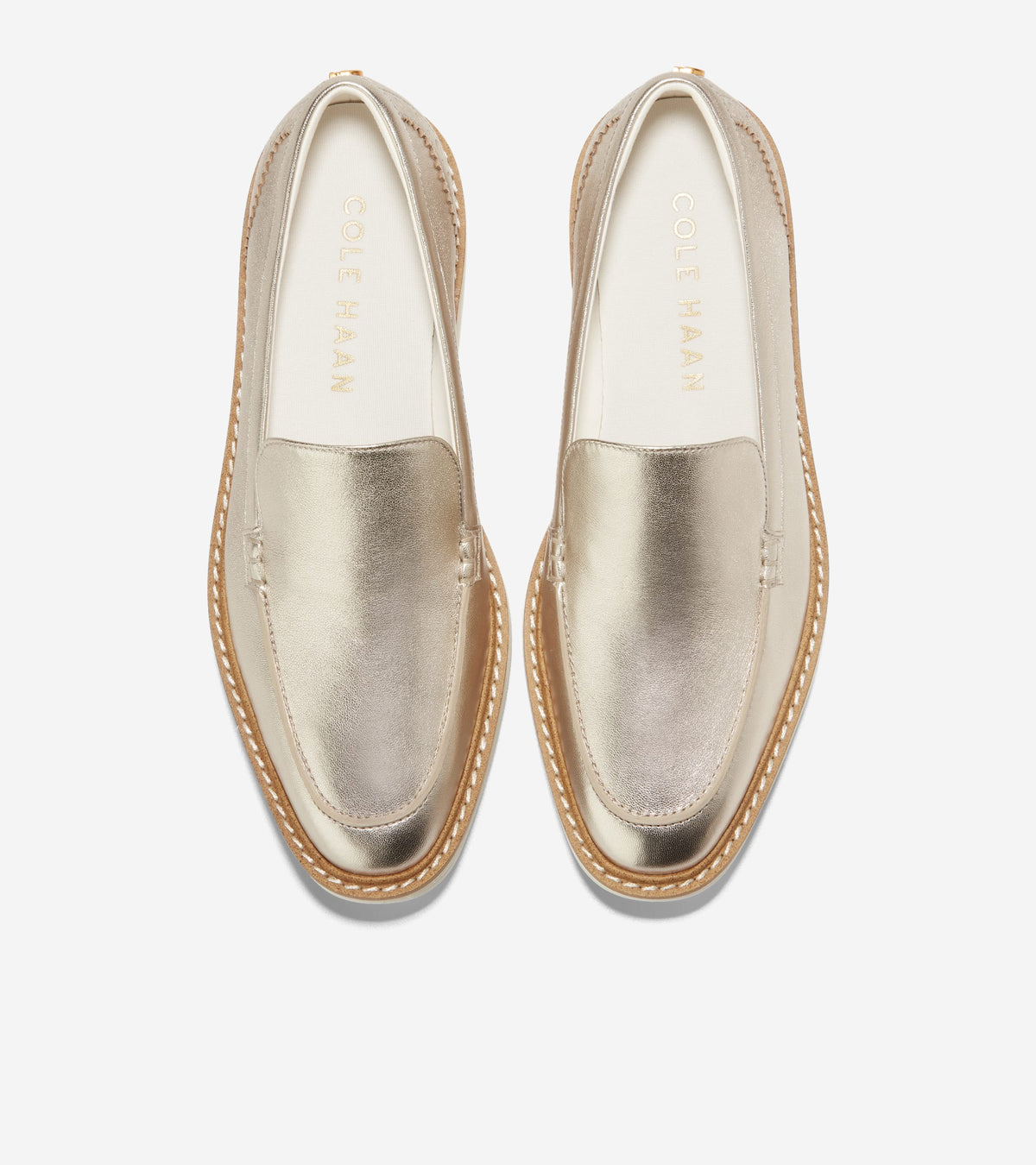 Women's ØriginalGrand Platform Venetian Loafers in Gold | Cole Haan