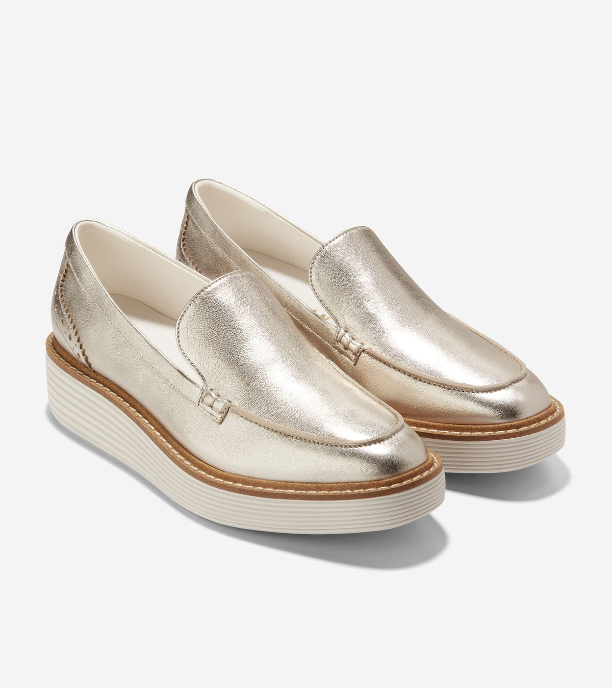 Women's ØriginalGrand Platform Venetian Loafers in Gold | Cole Haan