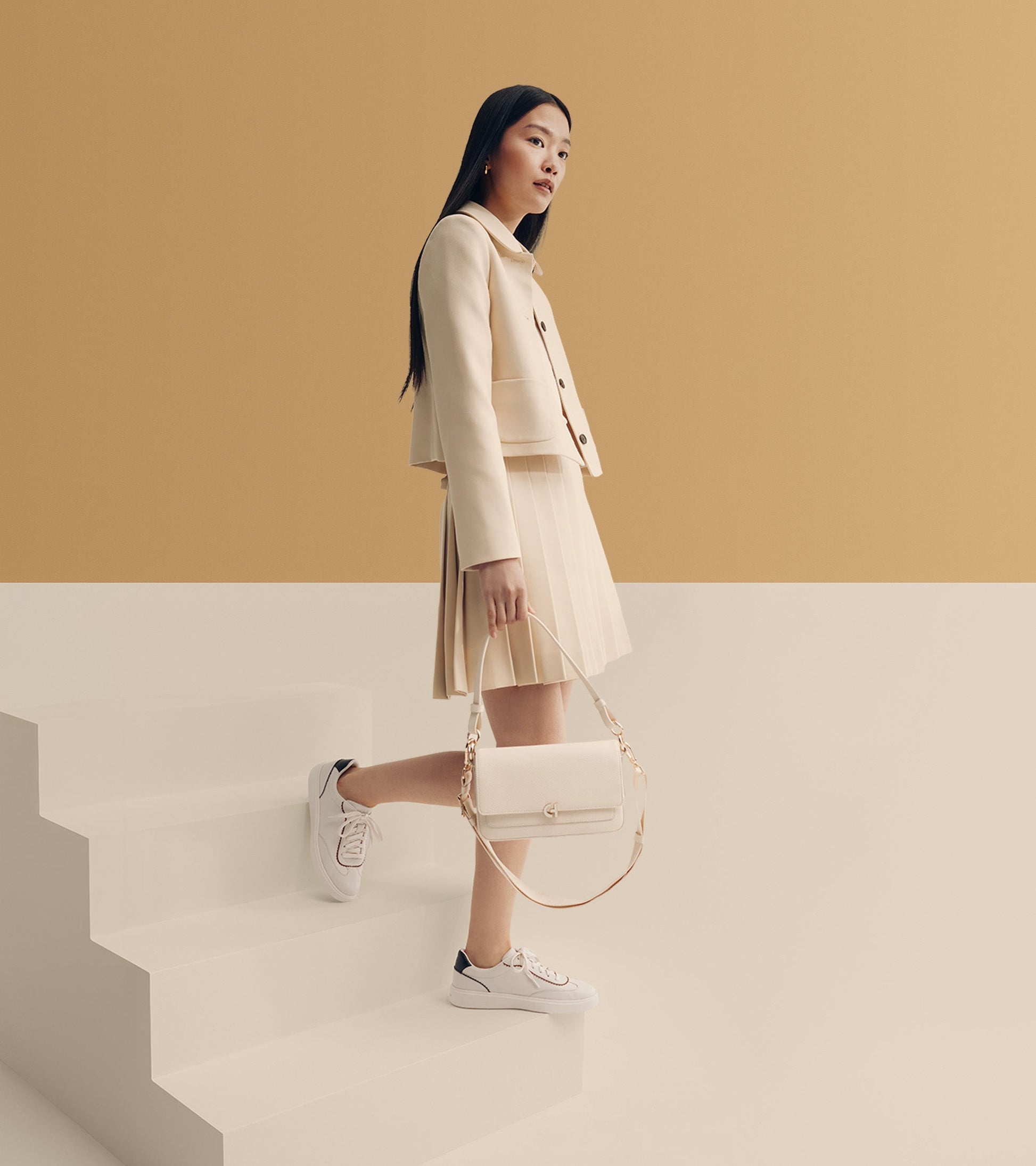 Women's Grand Crosscourt Arlowe Sneakers in White | Cole Haan
