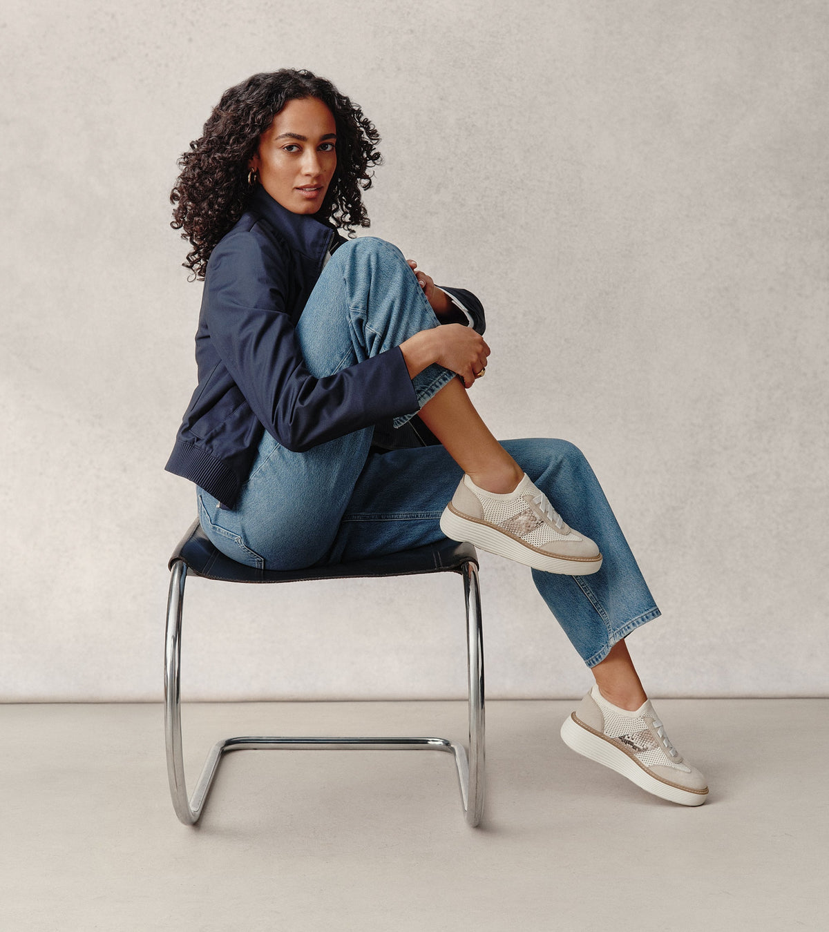 Women's ØriginalGrand Max Stitchlite™ Platform Sneakers in Beige | Cole Haan