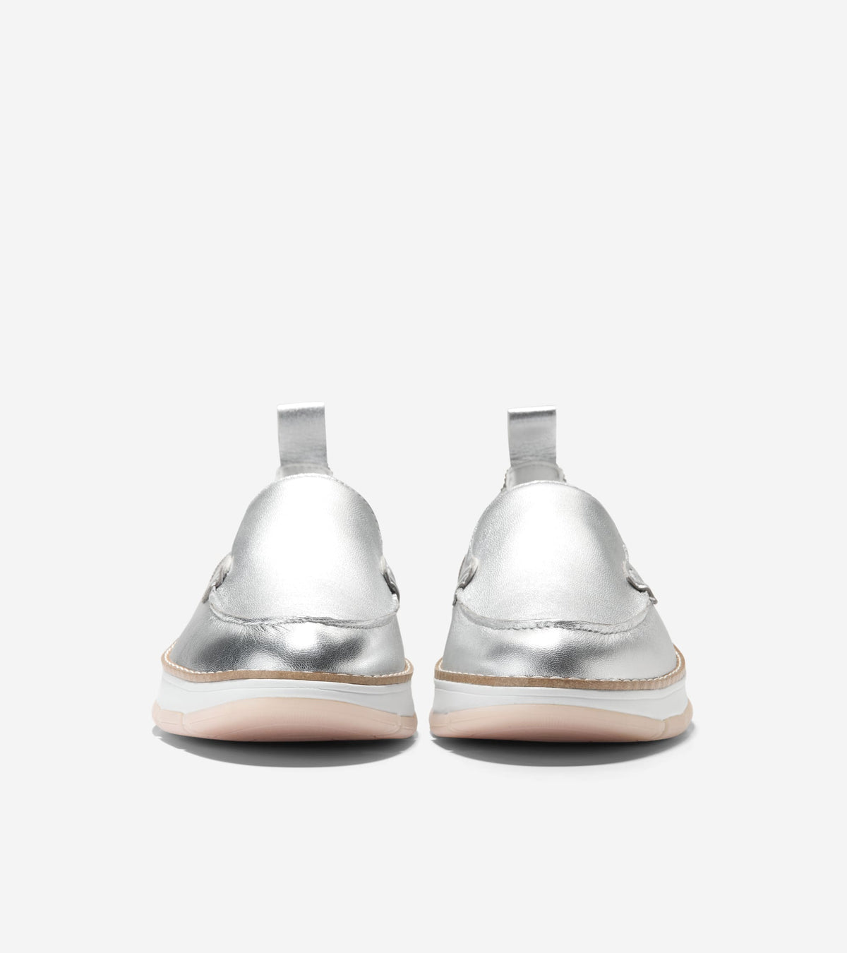 Women's ZERØGRAND Rella Venetian Loafers in Silver | Cole Haan