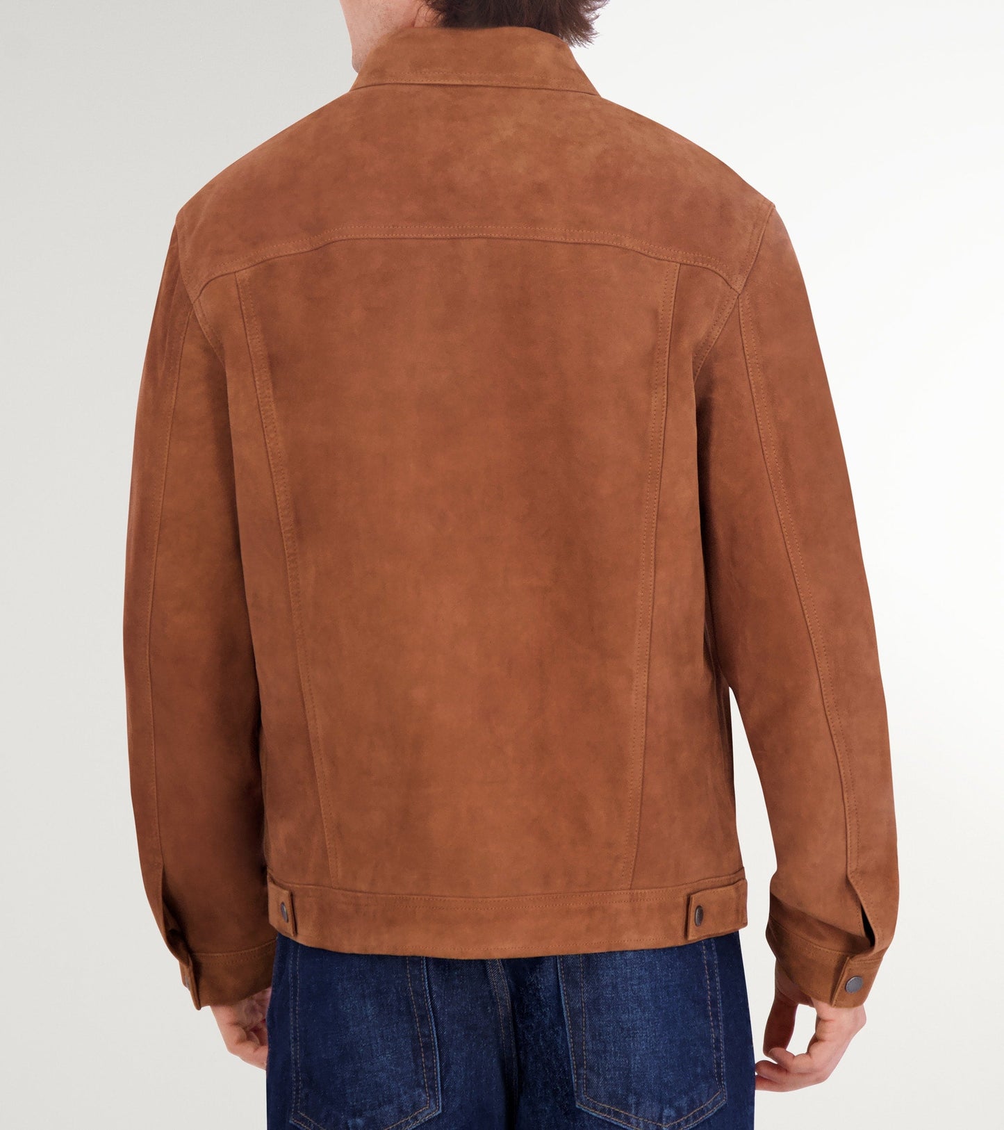 Men's Trucker Suede Jacket in Brown | Cole Haan