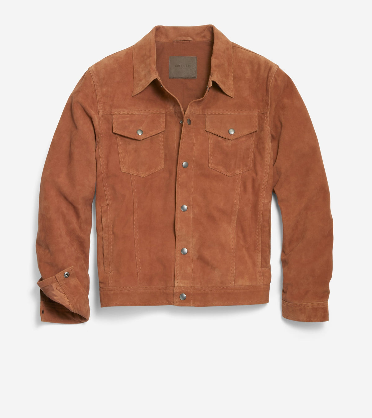 Men's Trucker Suede Jacket in Brown | Cole Haan
