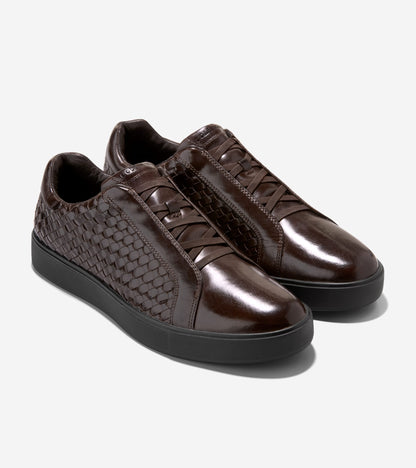 Men's GrandPrø Luxe Woven Slip-On Sneakers in Brown | Cole Haan