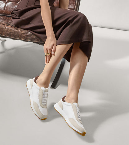 Women's GrandPrø Luxe Mile Slip-On Sneakers in White, beige | Cole Haan