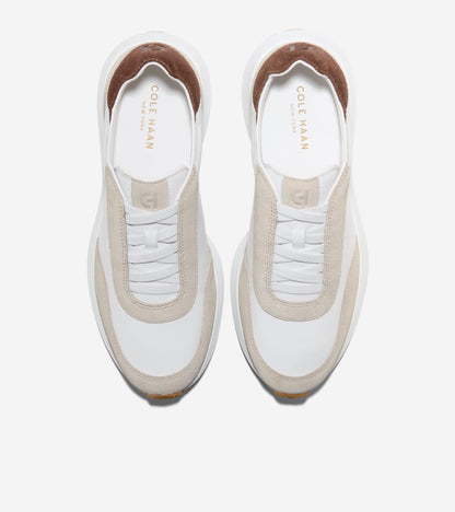Women's GrandPrø Luxe Mile Slip-On Sneakers in White, beige | Cole Haan