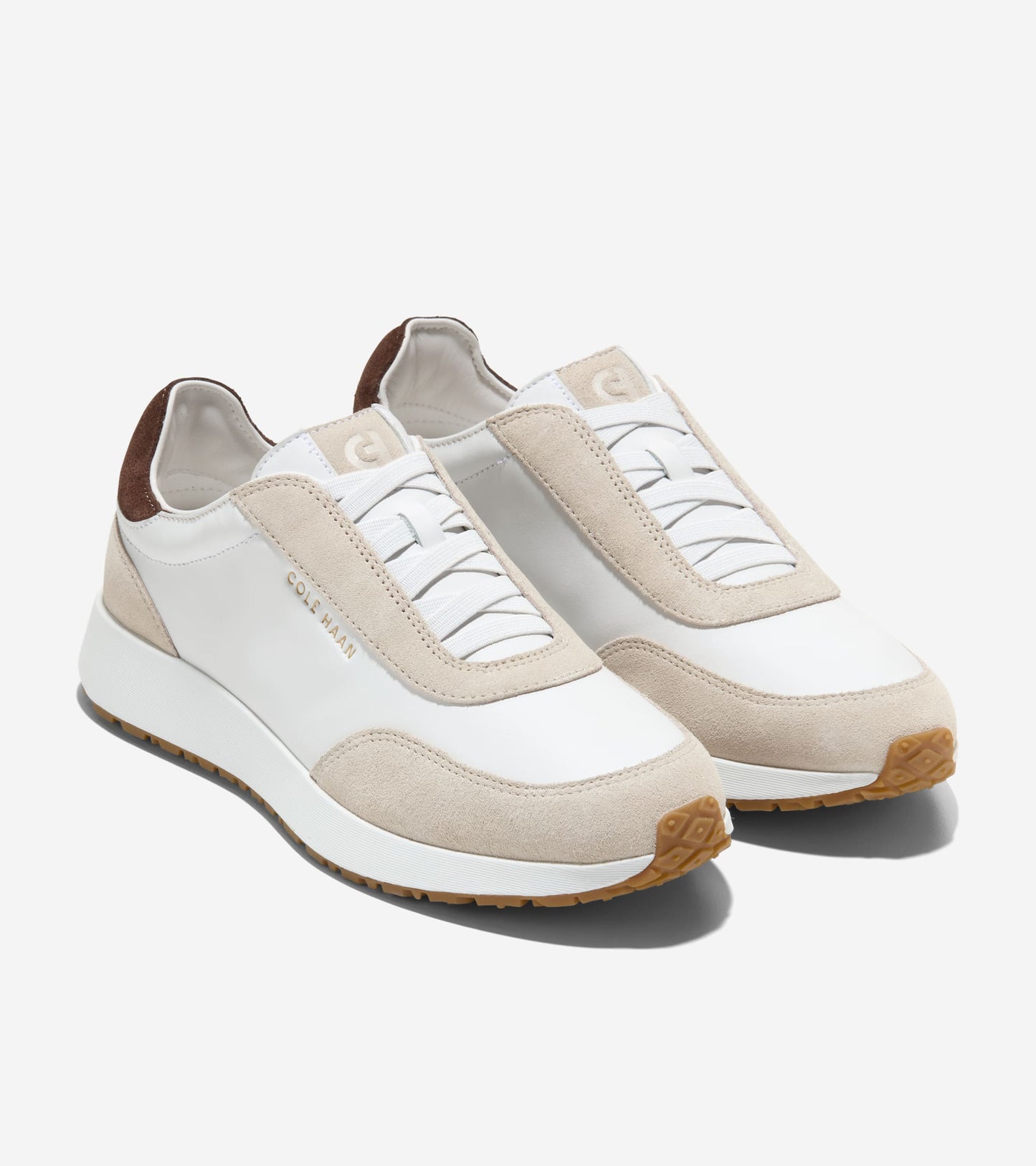Women's GrandPrø Luxe Mile Slip-On Sneakers in White, beige | Cole Haan