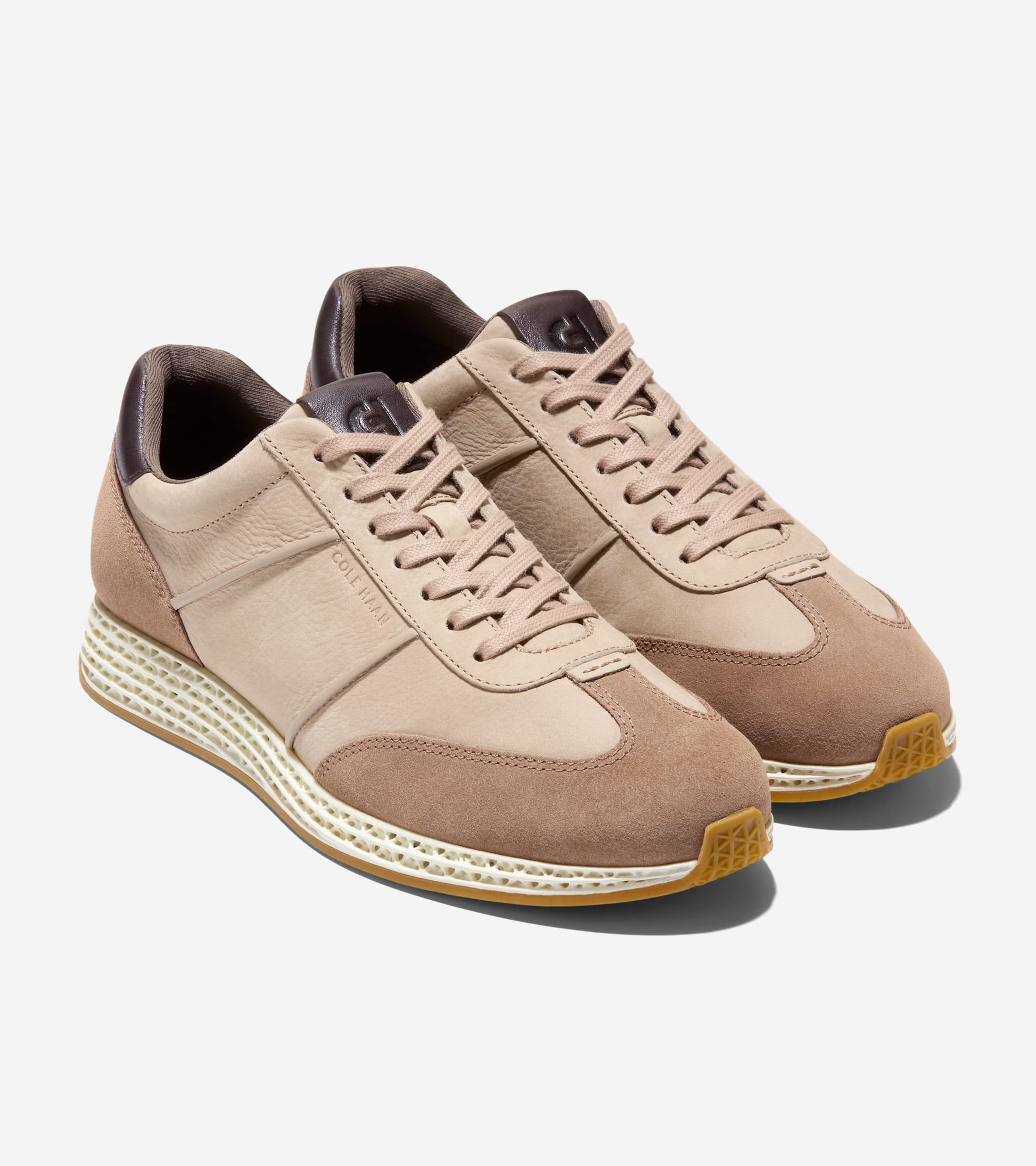 Men's GrandPrø SkyWeave™ Low-Profile Sneakers in Beige, brown | Cole Haan