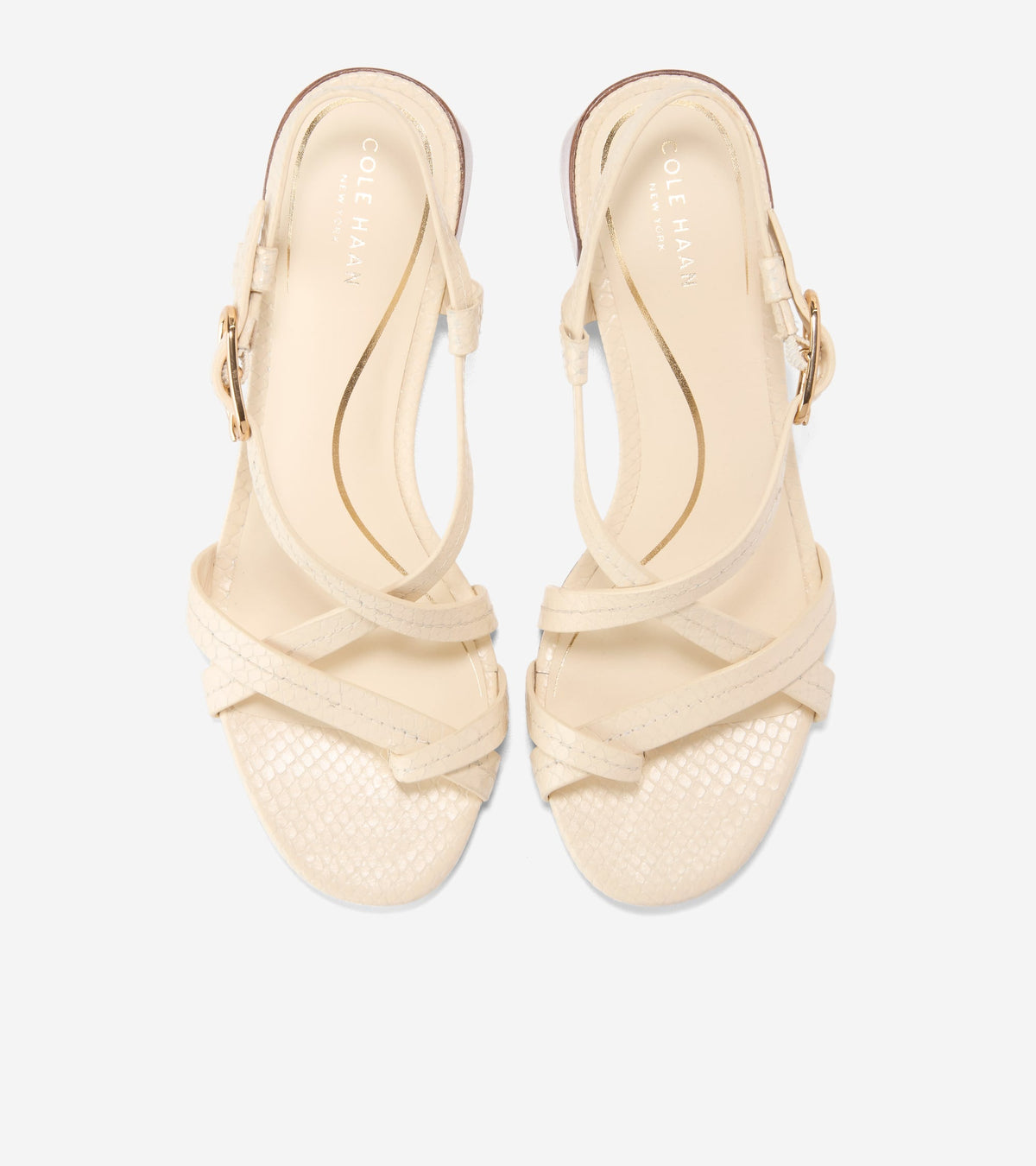Women's Dillon Block Heel Thong Sandals in Beige | Cole Haan