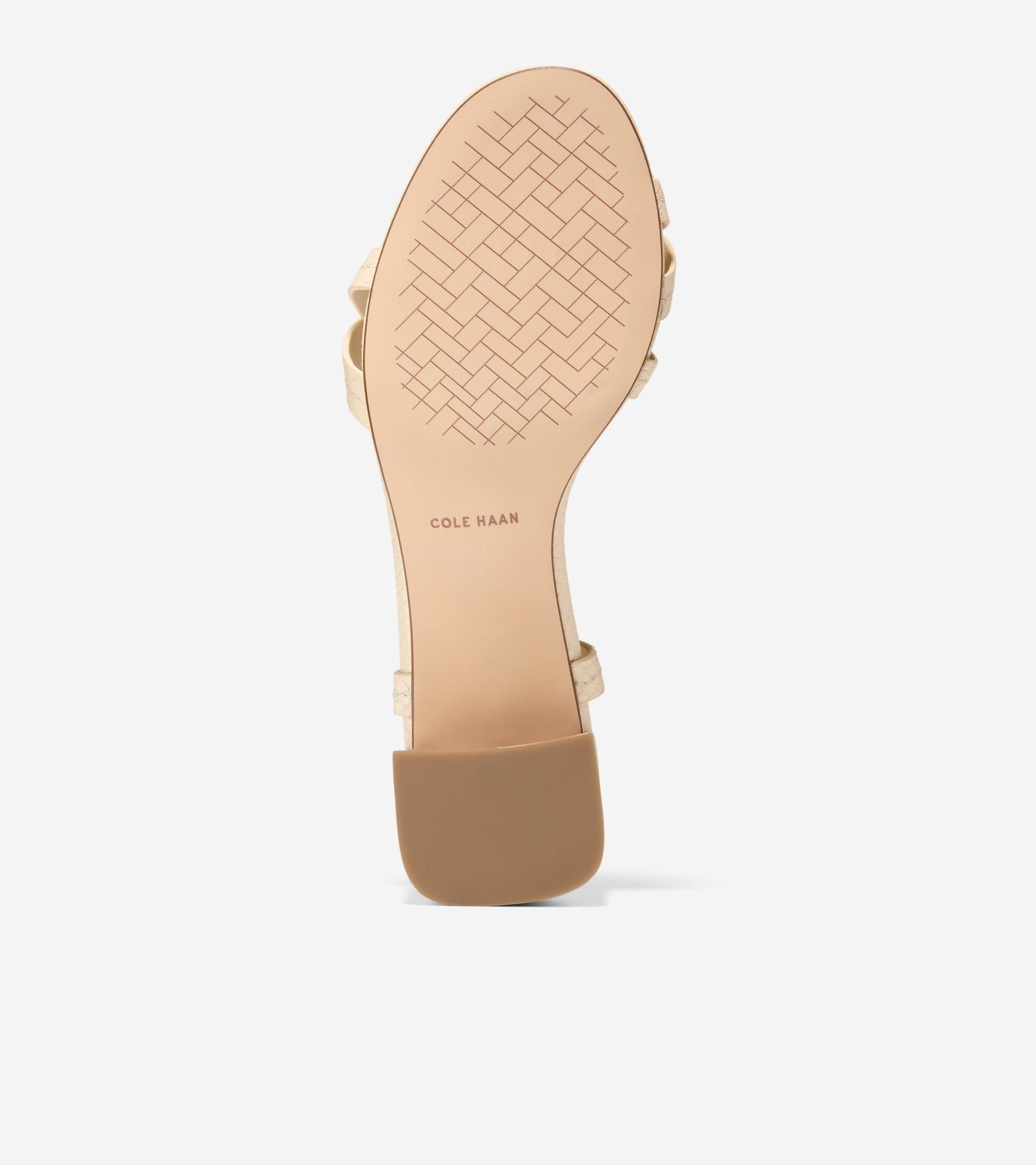 Women's Dillon Block Heel Thong Sandals in Beige | Cole Haan