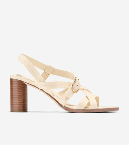 Women's Dillon Heeled Strappy Sandals in Beige | Cole Haan