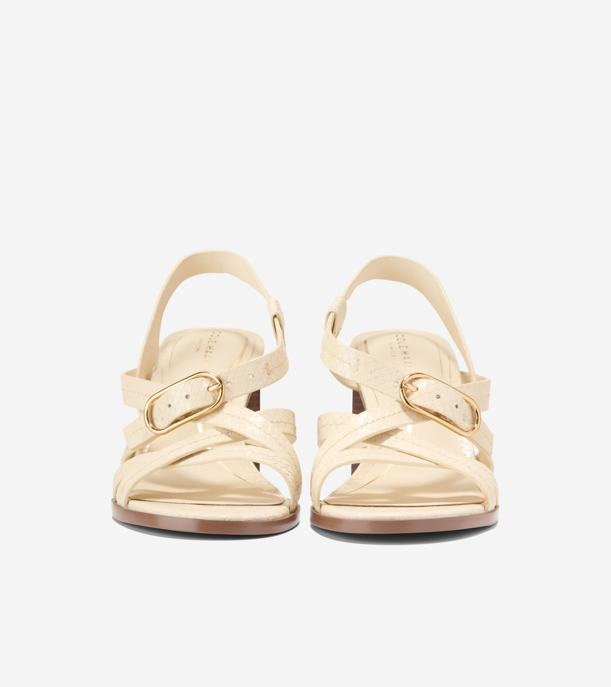 Women's Dillon Heeled Strappy Sandals in Beige | Cole Haan