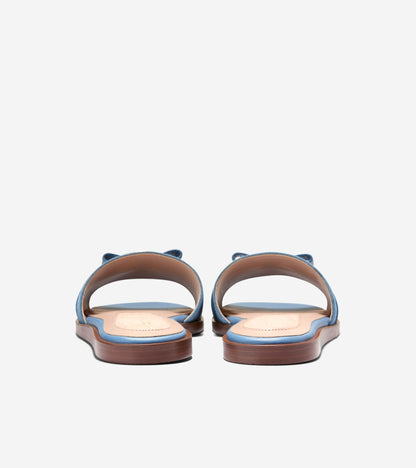 Women's Go-To Emalia Bow Slide Sandals in Blue | Cole Haan