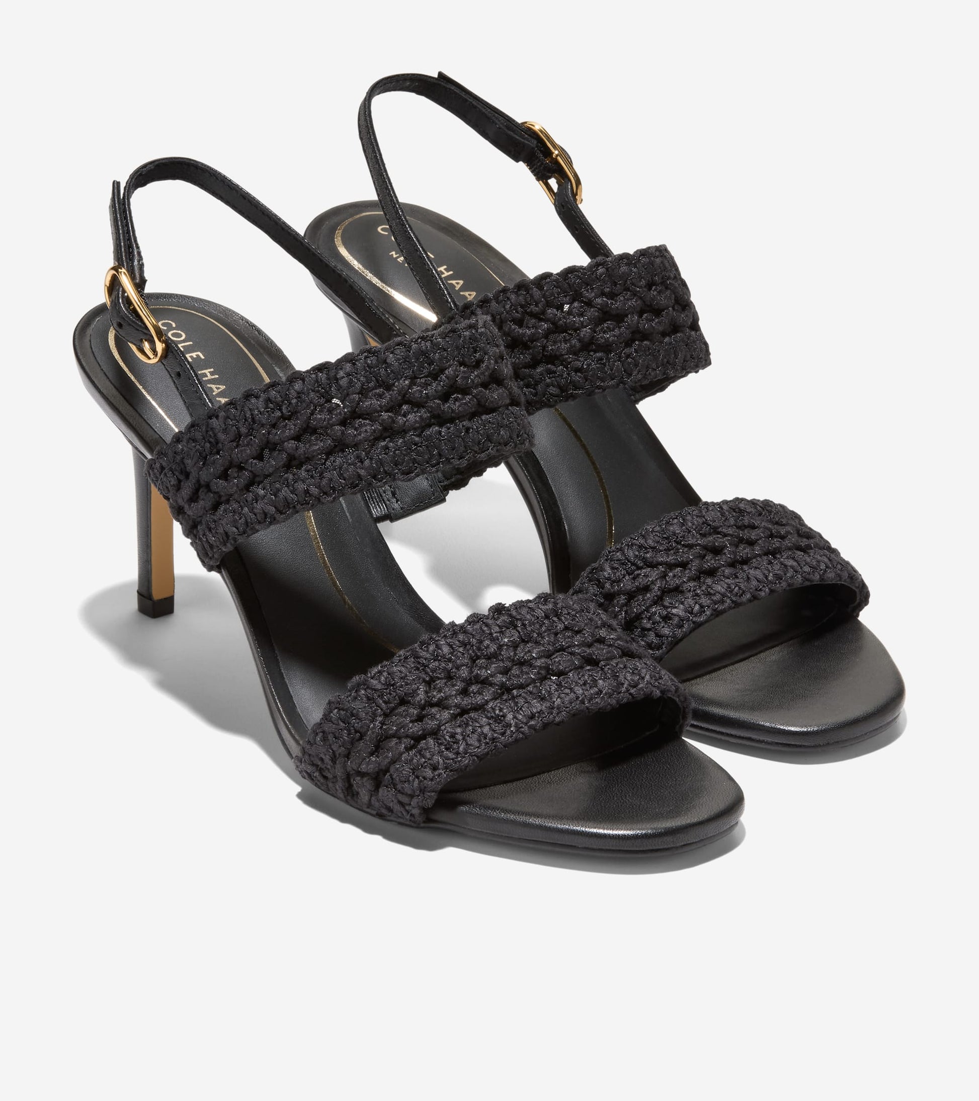 Women's Harlan Double Band Sandals in Black | Cole Haan