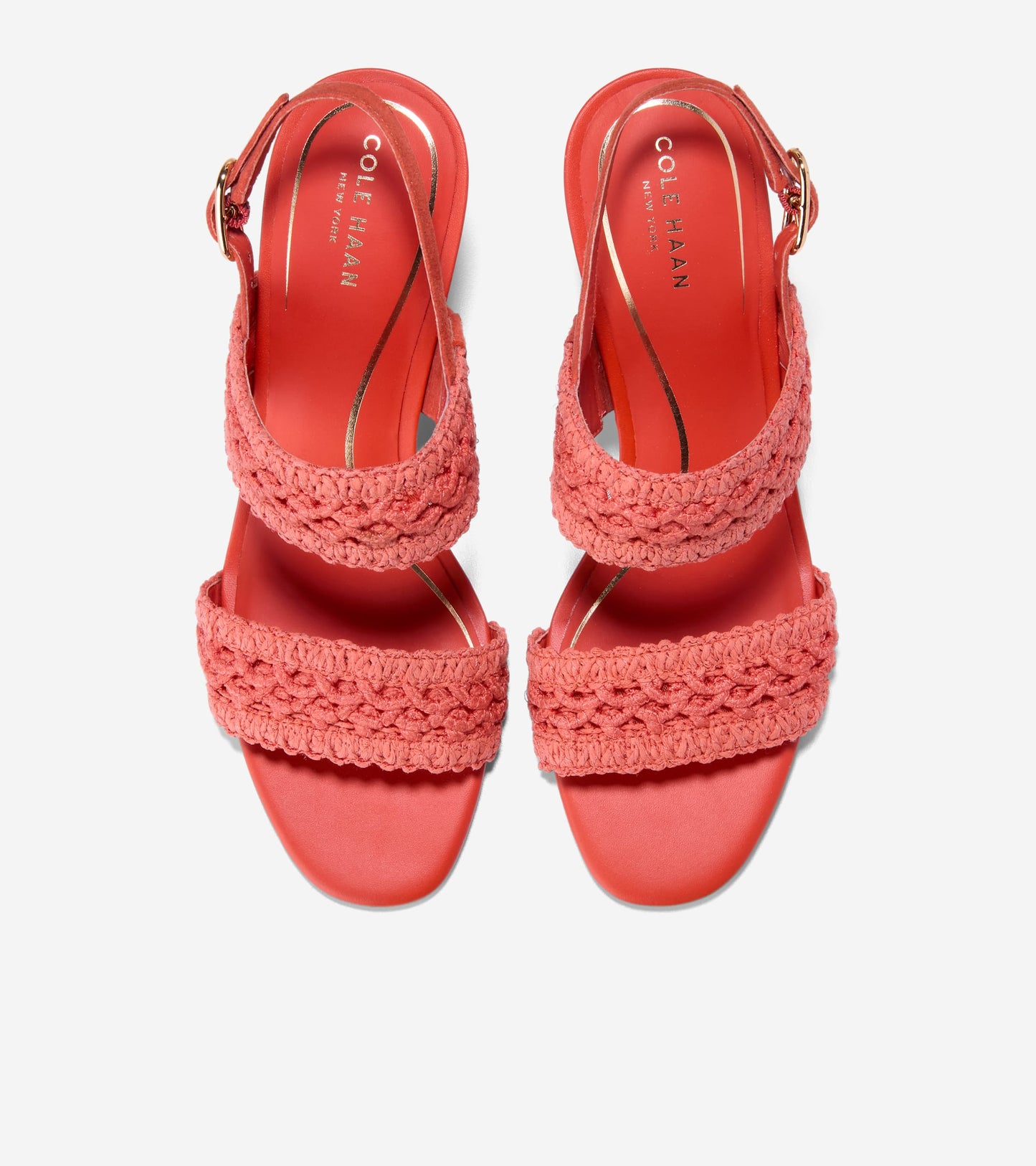 Women's Harlan Double Band Sandals in Red | Cole Haan