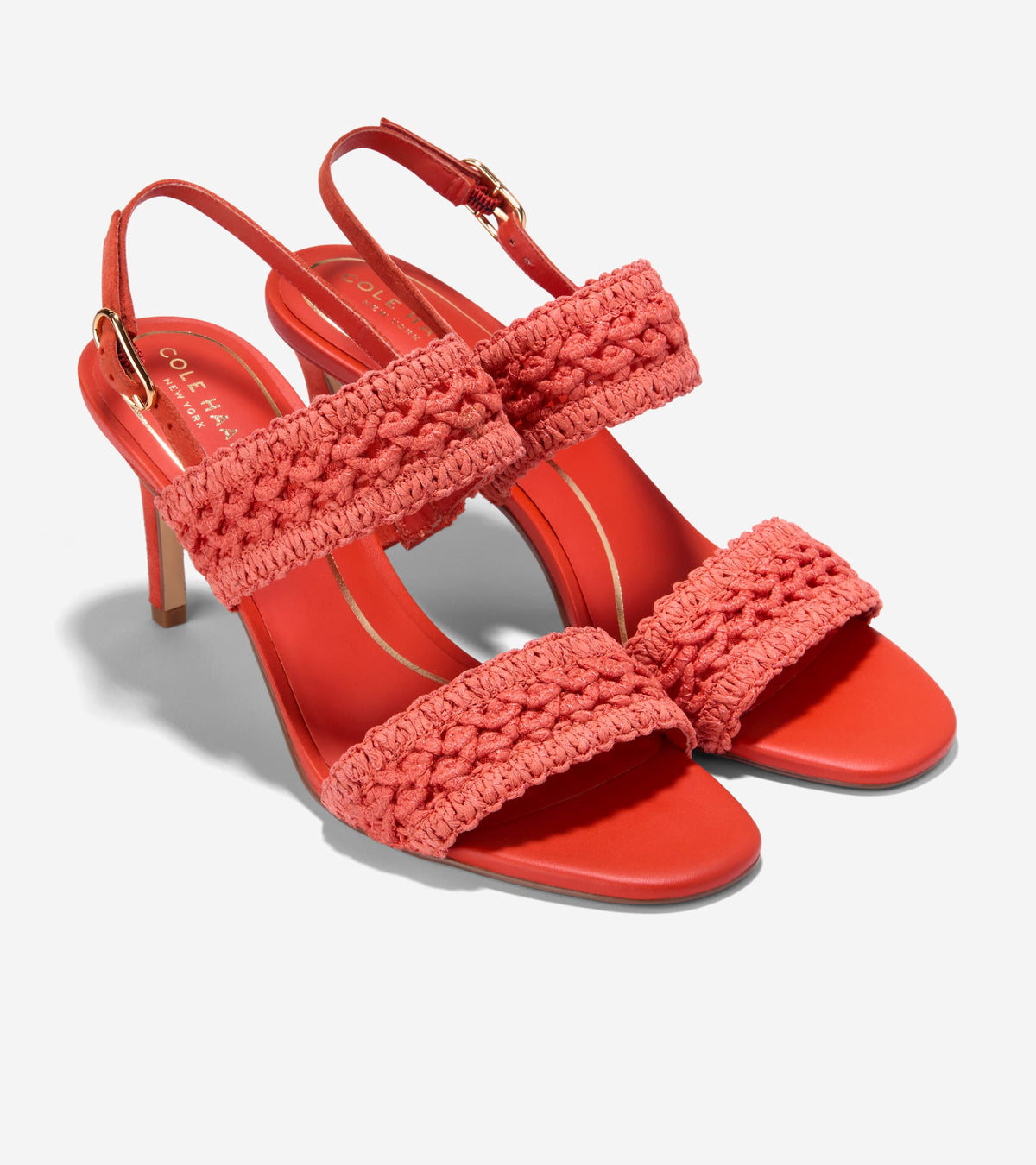 Women's Harlan Double Band Sandals in Red | Cole Haan
